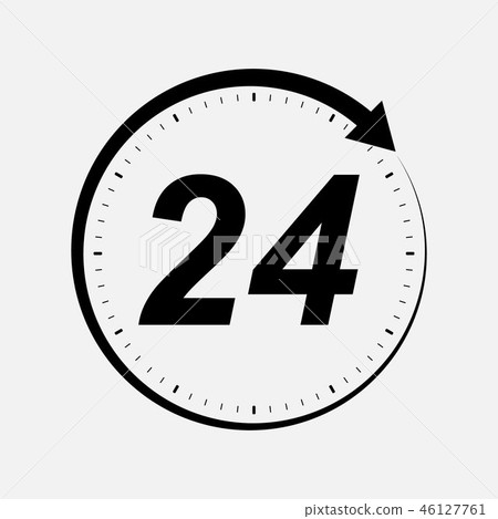 twenty four hour icon twenty four hour icon 46127761