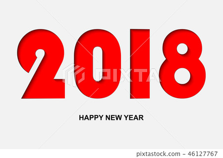 Happy new year 2018 vector background. Happy new year 2018 vector background. 46127767