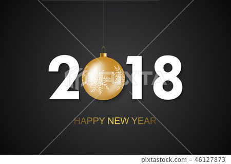 New Year card template 46127873