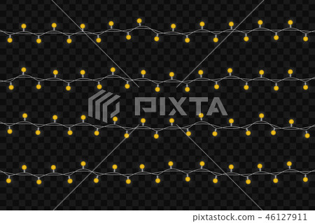Christmas glowing lights. 46127911