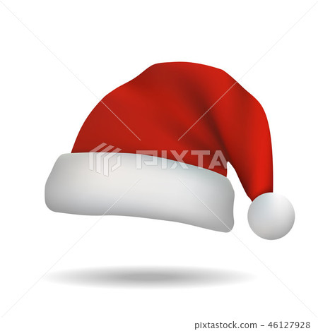 Christmas Santa Claus hat isolated Christmas Santa Claus hat isolated 46127928