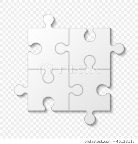 Puzzle piece business presentation 46128113