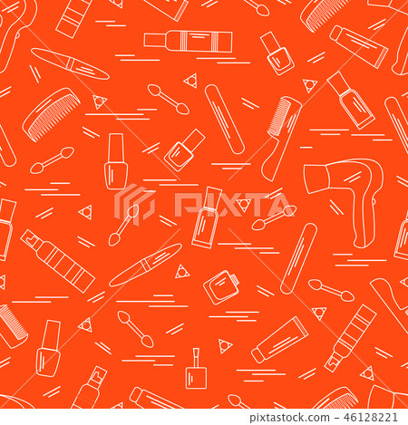 Cute pattern of various accessories of decorative 46128221
