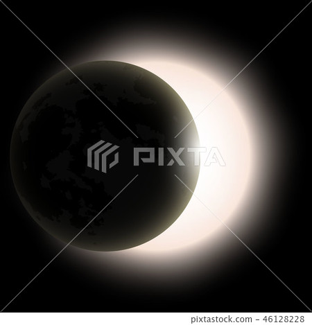 total solar eclipse, eclipse of the sun 46128228