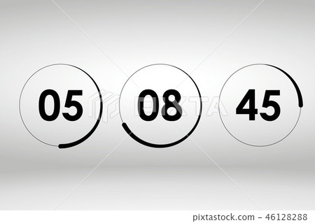 Countdown web site vector template 46128288