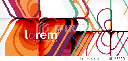 Abstract background multicolored geometric shapes modern design 46128353