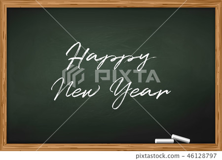 illustration of New Year celebration card template 46128797