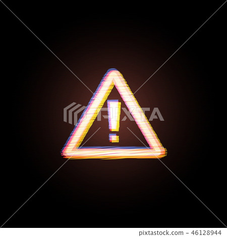 Attention sign Computer Hacked Error Concept. Vector Attention sign Computer Hacked Error Concept. Vector 46128944