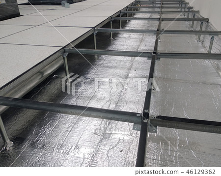 Raise floor system inside the building. Raise floor system inside the building. 46129362