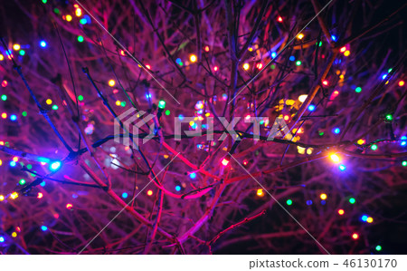 Light art installation on a festival Light art installation on a festival 46130170