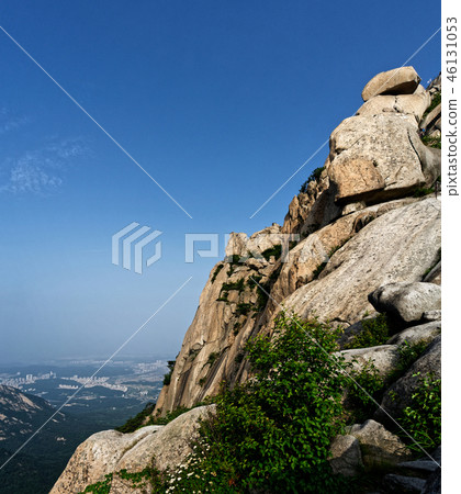 Baiwoondae Walls (Rock) Close-up 46131053