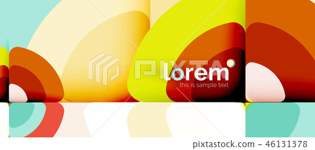 Circles and triangles geometric abstract background. Trendy abstract layout template for business or Circles and triangles geometric abstract background. Trendy abstract layout template for business or 46131378
