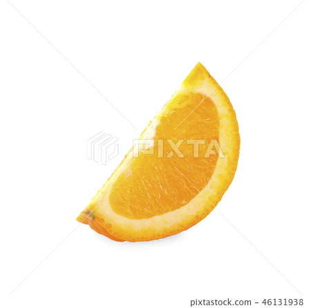 Orange fruit. Orang slice isolate on white.  46131938
