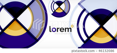 Modern geometric abstract background Modern geometric abstract background 46132086