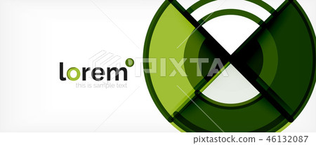 Circle abstract background, bright colorful round geometric shapes Circle abstract background, bright colorful round geometric shapes 46132087