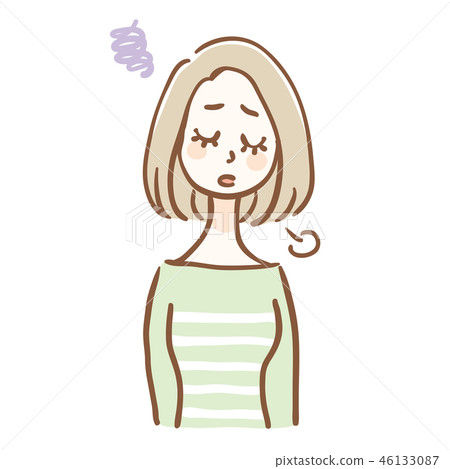 Stress sigh woman Stress sigh woman 46133087