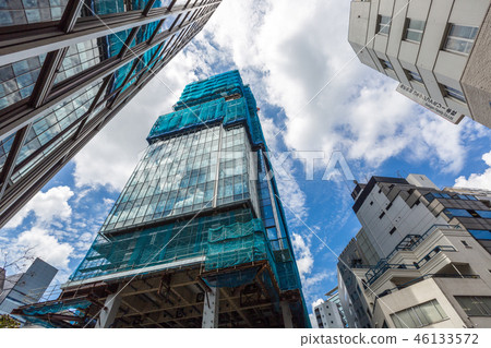 Shibuya-ku, redevelopment, scenery during construction of Minamihiradai building 46133572
