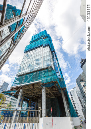 Shibuya-ku, redevelopment, scenery during construction of Minamihiradai building Shibuya-ku, redevelopment, scenery during construction of Minamihiradai building 46133575