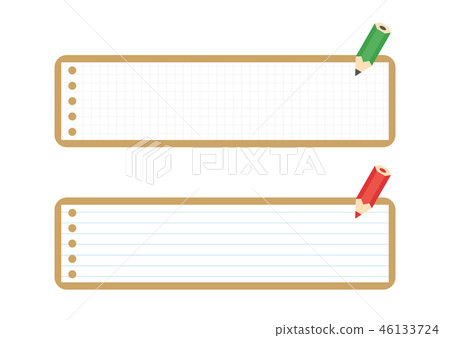 Memo and pencil 46133724