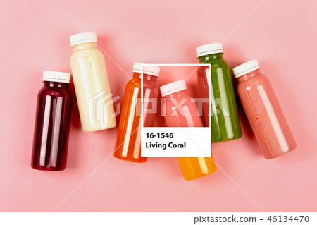 Bottles of Living Coral smoothies Bottles of Living Coral smoothies 46134470