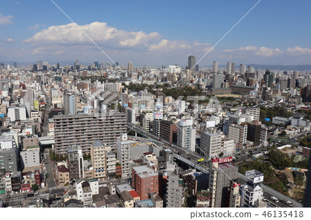 Scenery of Osaka from Tsutenkaku Scenery of Osaka from Tsutenkaku 46135418