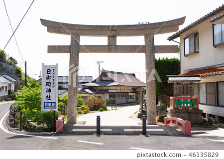 Hinomisaki Shrine Torii-The beautiful shrine that manages the night- 46135829