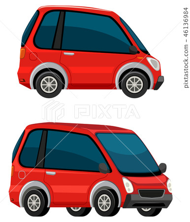 Electric car on white background Electric car on white background 46136984