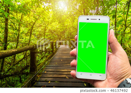 smartphone blurred images in Angkha Nature Trail 46137492