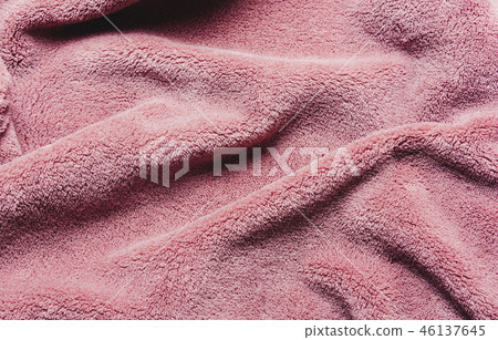 Pink soft teddy fleece texture. Pink soft teddy fleece texture. 46137645