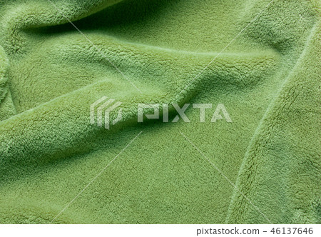 Green soft teddy fleece texture. T Green soft teddy fleece texture. T 46137646