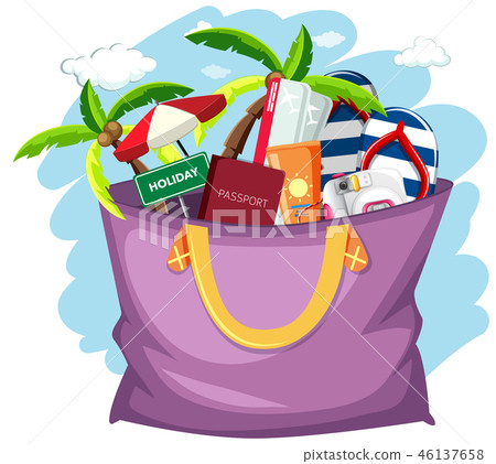 Summer holiday object in the bag 46137658