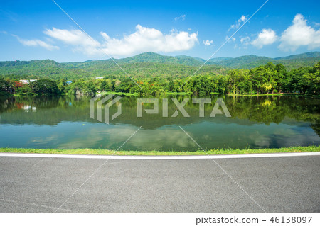 Along road landscape view in Ang Kaew Chiang Mai 46138097