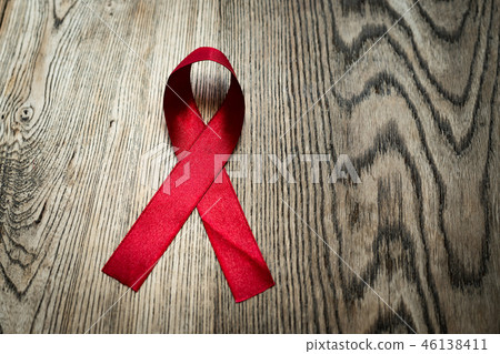 Aids Awareness Sign Red Ribbon, fight against AIDS 46138411
