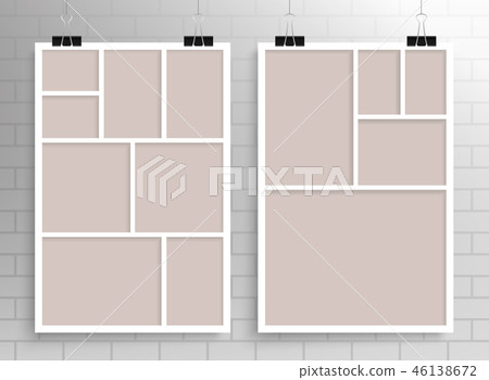 Two Collages Frames Eight and Five Photo. 46138672