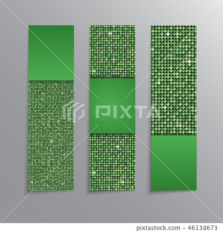 Banner Sequins a Booklet Flyer Vertical Booklet. 46138673