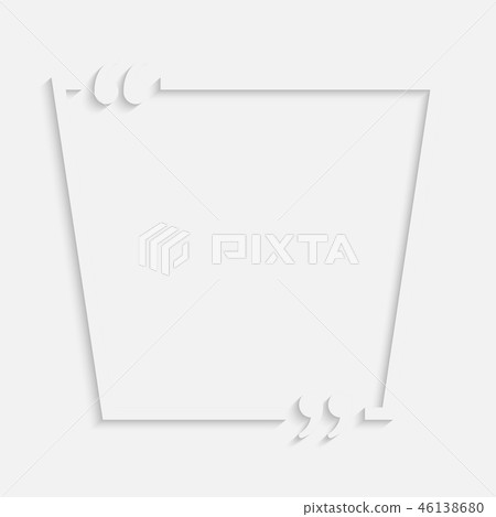 Template Empty Shape Speech Bubble Quote Blank. Template Empty Shape Speech Bubble Quote Blank. 46138680