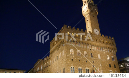 Vecchio palace light up at night Vecchio palace light up at night 46138684