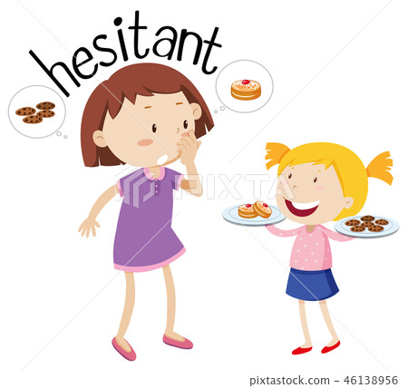 English vocabulary word hesitant English vocabulary word hesitant 46138956