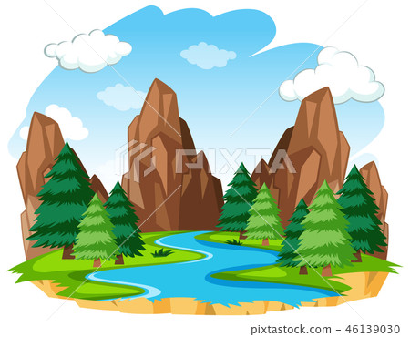 A river natural landscape 46139030