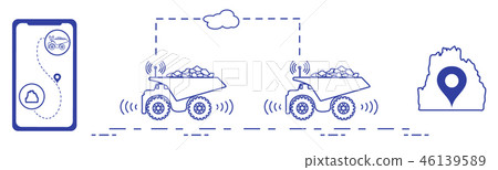 Smart transportations and trucking 46139589