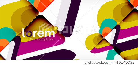 Abstract background multicolored geometric shapes modern design Abstract background multicolored geometric shapes modern design 46140752