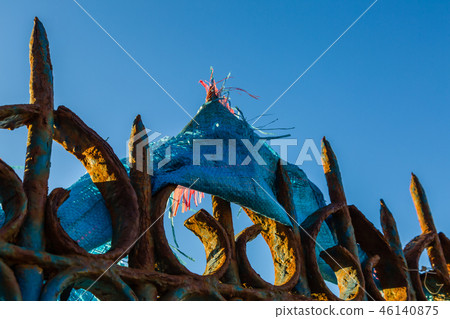 Morning in the old fishing port of Essaouira 46140875