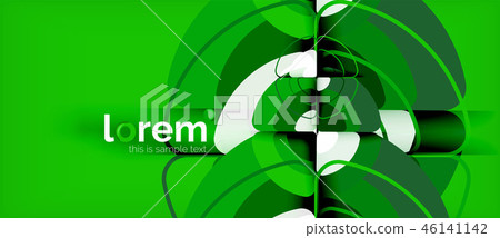 Circles and triangles design abstract background 46141142