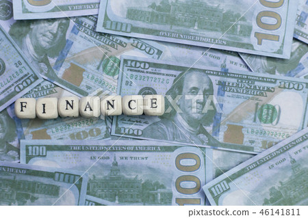 The finance word on wood brick The finance word on wood brick 46141811