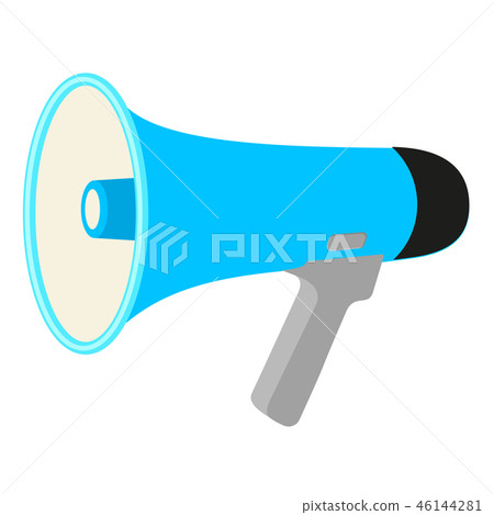 Colorful cartoon megaphone 46144281