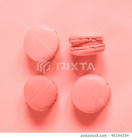 Macaron color of year 2019 Living Coral background Macaron color of year 2019 Living Coral background 46144284