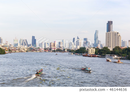 View of capital city and the river View of capital city and the river 46144636
