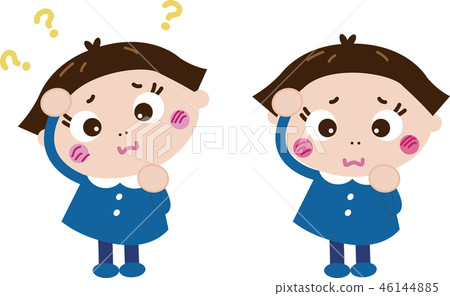 懷疑和困擾(藍色衣服女孩系列5) 懷疑和困擾(藍色衣服女孩系列5) 46144885