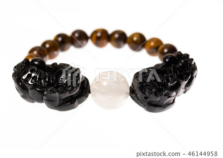Tiger Eyes Stone and Pixiu Bracelet Tiger Eyes Stone and Pixiu Bracelet 46144958
