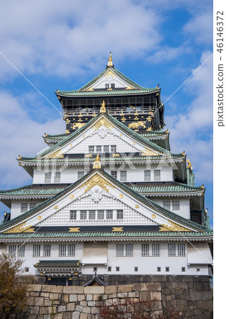 日本 秋天 大阪城 世界遺產 城牆 護城河 osaka castle 大阪城公園 日本 秋天 大阪城 世界遺產 城牆 護城河 osaka castle 大阪城公園 46146372
